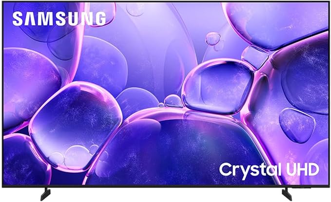 SAMSUNG 65" Crystal UHD U8000F 4K, Procesador Crystal, Diseño Metálico, Knox Security, Escalado 4k, Smart TV (2025)