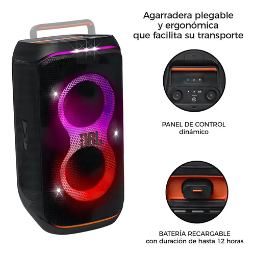 Parlante JBL PartyBox Club 120 Portatil Bluetooth Waterproof Negro