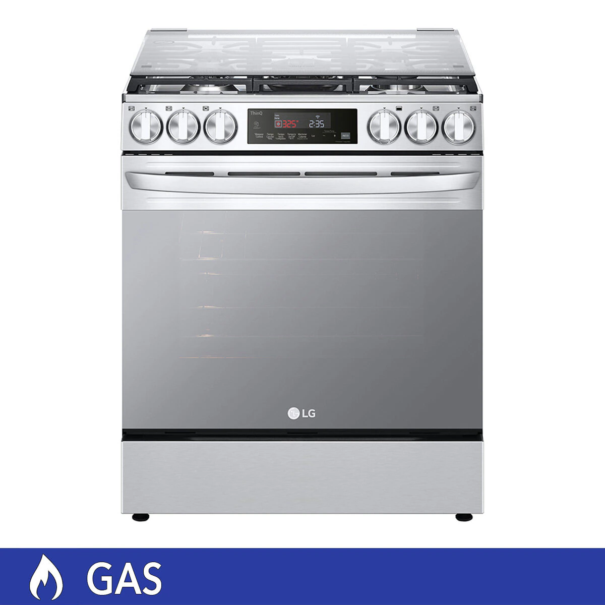 LG Estufa de Gas 5 quemadores 76cm