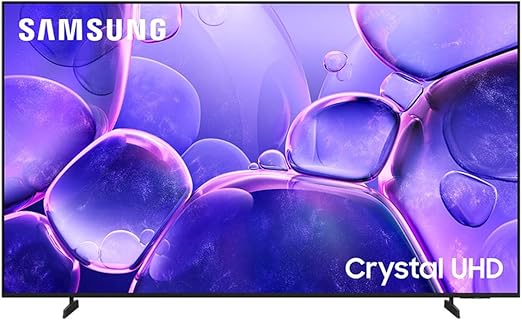 Samsung 75" Crystal UHD U8000F 4K, Procesador Crystal, Diseño Metálico, Knox Security, Escalado 4k, Smart TV (2025)