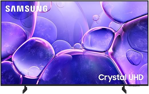SAMSUNG 55" Crystal UHD U8000F 4K, Procesador Crystal, Diseño Metálico, Knox Security, Escalado 4k, Smart TV (2025)