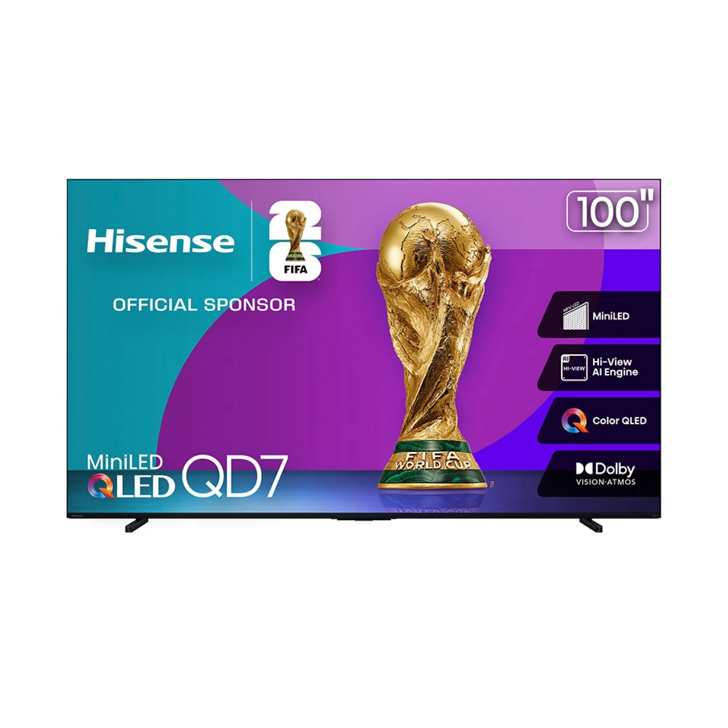 TV Hisense 100 pulgadas 4K Ultra HD Smart TV 100QD7N
