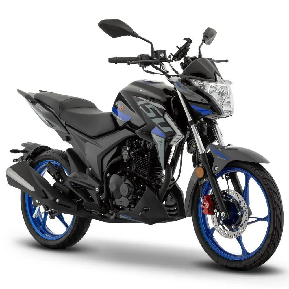 Motocicleta Italika 150Z Negra con GPS