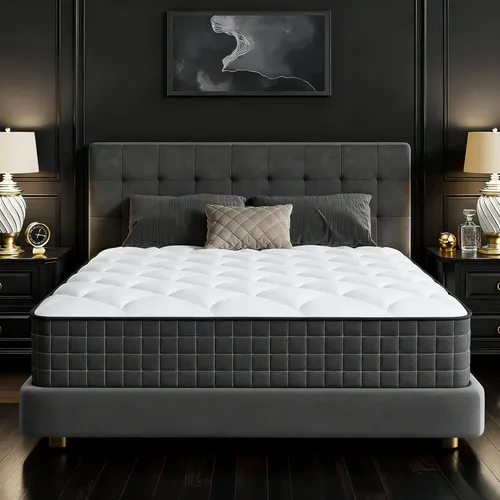 Colchón Queen Size Ortopédico Híbrido Memory Foam Resorte Pocket 150x190cm