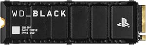 WD_BLACK Western Digital 2TB SN850P NVMe M.2 SSD Expansión de Almacenamiento con Licencia Oficial para Consolas PS5, hasta 7,300 MB/s, con