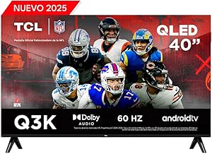 TCL Smart TV Pantalla 40" 40Q3K Android TV FHD QLED Google Cast