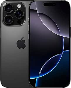 Apple iPhone 16 Pro Max, 256GB, Titanio Negro (Reacondicionado)