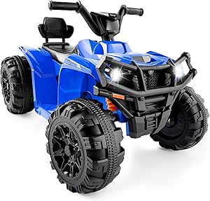 Best Choice Products ATV eléctrico de 12 V para niños, 4 ruedas, Quad, juguete con audio Bluetooth, velocidad máxima de 2.4 mph, neumáticos