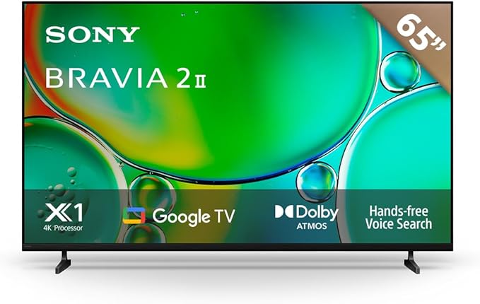 Sony BRAVIA 2 II Pantalla 65” LED 4K HDR Google TV 2025