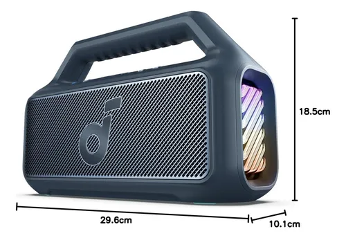 Bocina Soundcore Boom 2 Portátil Bluetooth, Inalámbrico, Bajos potentes de hasta 80W, BassUp2, 24 Horas De Reproducción, Impermeable IPX7,